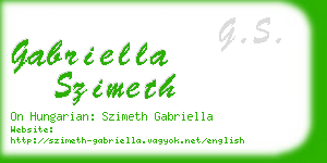 gabriella szimeth business card